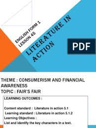 Maybe you would like to learn more about one of these? English Form 1 Literature Fair S Fair