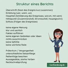 Müssen aber für die klasse 4 sein. Bericht Schreiben Mit Diesen 7 Schritten Gelingt Das Sicher
