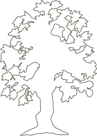 Black And White Outline Fall Tree Clipart Simple Flowering Tree Outline Clip Art Vector Clip Art Online Royalty Free Public Domain Tree Outline Tree Tattoo Small Pine Tree Tattoo