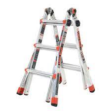 Also question is, how much does a little giant xtreme ladder weight? Little Giant Ladders Multi Aluminum 11 Ft Reach Type 1a 300 Lbs Capacity Telescoping Multi Position Ladder In The Multi Position Ladders Department At Lowes Com