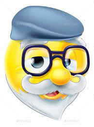 Elderly Man Emoji Emoticon Funny Emoji Faces Emoticon Old Man Cartoon