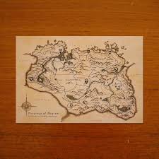 Vvardenfell is a zone in the elder scrolls online: Skyrim Karte Replik Etsy