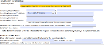 It is best to contact your payment service provider or bank for advice if you are unsure about formatting beneficiary bank details. Https Access Tufts Edu Sites Default Files Finance Wire Transfer Form Pdf