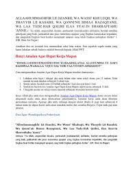 Maybe you would like to learn more about one of these? Amalan Doa Pekerjaan Pdf