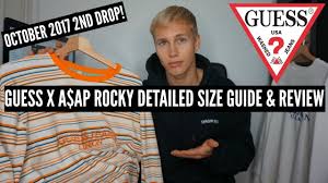 New Guess X A Ap Rocky Detailed Size Guide Review