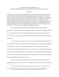 PDF) Ancient-Future Hermeneutics: Postmodern, Biblical Inerrancy, and the  Rule of Faith