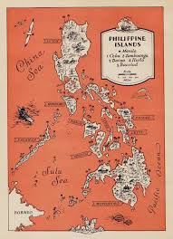 1940s Vintage Philippines Cartoon Map Philippine Islands Print Beach House Decor Gallery Wall Art Anniversary Gift For Wedding Birthday Cartoon Map Philippine Map Island Map