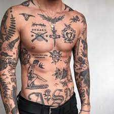 22 Trendy Badass Tattoo Ideas For Men What Kind Suits You Best In 2021 Small Chest Tattoos Cool Chest Tattoos Torso Tattoos