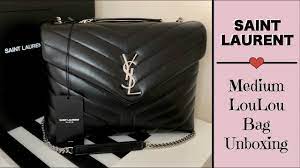 How to spot a fake ysl loulou bag. Ysl Saint Laurent Unboxing Comparison Medium Lou Lou Bag Youtube
