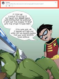 Rule34 - If it exists, there is porn of it  nearphotison, beast boy,  cyborg (dc), dick grayson, robin (dc), unknown character  2823017