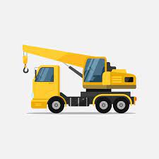 Mobile Hydraulic Crane Special Machines For The Construction Work Vector Illustration Crane Clipart Machinery Bulldozer Png And Vector With Transparent Backg Truck Theme Birthday Crane Trucks Print