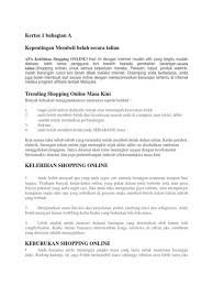 Kebaikan pembelian secara online atau maya dapat memudahkan pembelian dan juga dapat membeli barangan edisi terhad atau yang tiada. Karangan Kebaikan Membeli Belah Dalam Talian Kelebihan Perniagaan Dalam Talian Contoh Karangan Kebaikan Perniagaan Dalam Talian Kepada Masyarakat Pqosamh