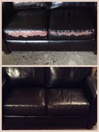 Quick Flaky Leather Couch Fix Get A Chip Of The Peeling Leather Go To Lowes And Have The Computer Match Leather Couch Fix Leather Repair Leather Couch Repair