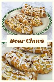After chilling, remove the bear claws from the refrigerator and let rise for 45 minutes to 1 hour at room temperature. Easy Bear Claws