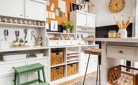Craft room storage furniture and cabinets. Designing A Craft Room Sauder Woodworking