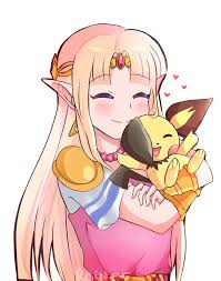She was confirmed as a playable character along with sheik and the zelda (ssbu). Roiner Princess Zelda And Pichu Ssbu Uvu