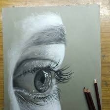 By Using White Grey And Black Color Pencils On A3 Size Tone Paper Realistic Pencil Drawings Pencil Portrait Portrait Drawing
