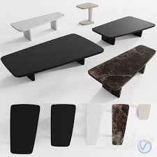 Outdoor stylized wooden coffee table. 3d Models Table Poliform Sydney Coffee Tables