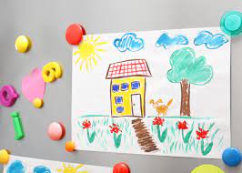 You can go for a grid, column, or even lean them all up on a ledge. 5 Fun Ways To Display Your Kid S Art At Home Honeykids Asia