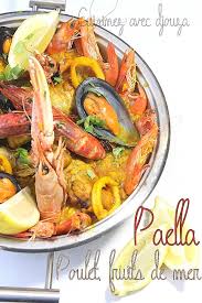 Paella Au Poulet Et Fruits De Mer Facile Recette En 2020 Paella Au Poulet Paella Recette Paella