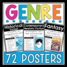 Literary Genres Posters Genre Posters Anchor Charts 72