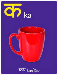 The words in hindi written with क़ and transcribed with a 'q' are arabic loanwords either . Hindi Alphabet Ebook For Kids Letter à¤• Artofit