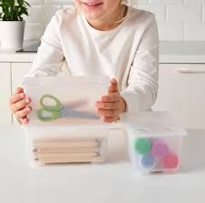 Glis Pudelko Z Pokrywka Przezroczysty Ikea In 2020 Box With Lid Ikea Kids Toy Boxes