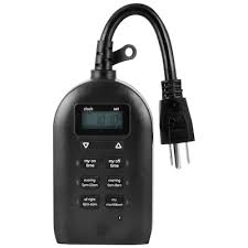 Mytouchsmart Simple Set Outdoor Digital Timer 2 Outlet Plug In Countdown Lighting Timer In The Lighting Timers Department At Lowes Com