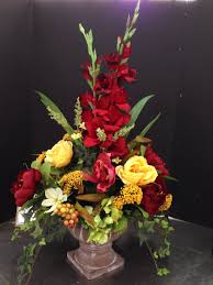 Maybe you would like to learn more about one of these? New Burgundy Green And Gold Traditional Arrangements 2015 Laura A Michaels Tulsa 3864 Silk Flower Decor Flower Arrangements Floral Arrangements