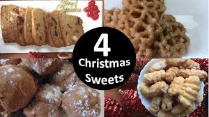 Christmas eve on sesame street: 4 Christmas Sweets Kulkuls Rich Cake Marzipan Rose Cookies Youtube