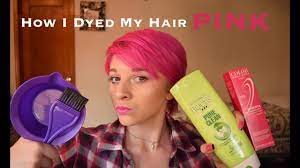 How I Dyed My Hair Pink Ion Semi Permanent Magenta Youtube