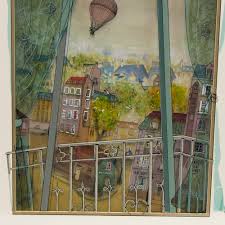 Over 20 years ago, i was struggling to make ends meet and needed to decide whether to stick with my dream of supporting my family as each painting includes several layers of glass separated by interior frames. Jean Pierre Weill Balloon Over Paris 3d Painting On Glass 8 375