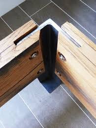tweepersoons bedombouw van oud eiken wagonplanken en staal diy furniture wood furniture metal furniture