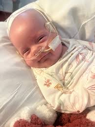 3 months today!! 🙌🏼🥹 Please pray for us as we have multiple appointments  this week! Pray that their hearts are still in stable condition and  everything looks great. Piper weighs 6lbs 11oz