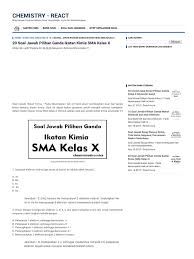 Admin mohon maaf sebesar besarnya. Soal Pilihan Ganda Ikatan Kimia Dan Jawabannya Peranti Guru