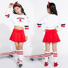 Where can i buy a glee cheerleader costume? Jazz Dance Costumes For Girls Cheerleading Costume Children Hip Hop Kids Street Dance Clothing Long Sleeve Red Skirts Dn1739 Buy At The Price Of 20 00 In Alibaba Com Imall Com