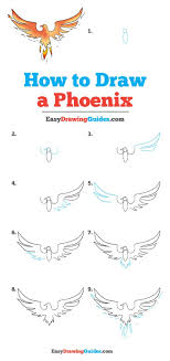How To Draw A Phoenix Really Easy Drawing Tutorial Drawing Tutorial Easy Easy Drawings Drawing Tutorial