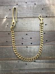 Solid Brass Belt Hook And Chain Etsy Chain Wallet Men Wallet Chain Wallet Chains