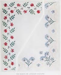 Afternoon Tablecloth Border Designs From 1909 Embroidery Book Embroidery Book Border Embroidery Stitch Patterns