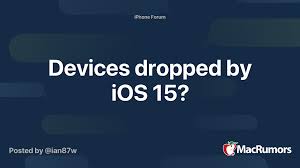 If your iphone can run ios 14, it'll run ios 15. Devices Dropped By Ios 15 Macrumors Forums