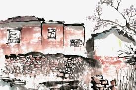 Rumah ima tepat berada di pinggir jalan raya, namun sepi. Gambar Tinta Lukisan Cina Tradisional Yang Dilukis Dengan Tangan Rumah Tua Rumah Tua Pedesaan Rumah Rakyat Png Transparan Clipart Dan File Psd Untuk Unduh Gratis
