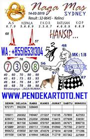 Syair Togel Sydney Hari Ini 14 Februari 2019 Februari Binatang Sydney