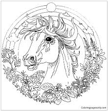 It can be fast transportation and old. Horse Mandala Coloring Pages Mandala Coloring Pages Coloring Pages For Kids And Adults