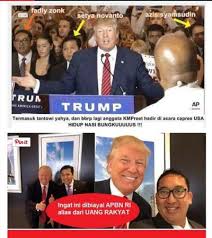 Fadli zon mengungkapkan malam ini koalisi gerindra akan segera merampungkan pembahasan hingga menemukan sebuah keputusan pasangan capres. Meme Fadli Zon Dan Setya Ketika Bertemu Donald Trump