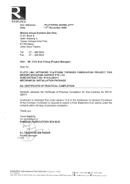 Under the building regulations, market alternatives and allodial policy, also defines a certificate of completion is a written certificate stating that the. Certification Of Completion Johor Bahru Jb Johor Masai Malaysia Actual Builder Sdn Bhd