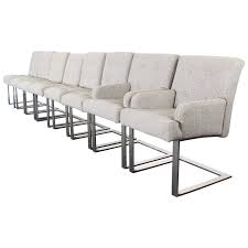 Set Of 8 Paul Evans Cantilevered Dining Chairs For Directional 1970s From A Unique Collection Of Dining Chairs Dining Room Chairs Modern Dining Chair Design