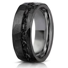 Couple with Meteorite Rings