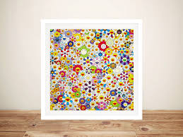 Takashi murakami celebrates texas exhibit with new 'flower' cushions: Flower Ball Framed Murakami Wall Art Canvas Prints Australia