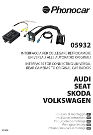 Soluzioni e suggerimenti, scarica il manuale, contattaci. Phonocar 05932 Installation Instructions Pdf Download Manualslib