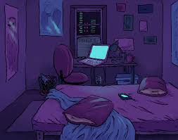 Purple aesthetic anime scenery (i.redd.it). Pin By Q On Artistic Moodboard Cartoon Art Styles Aesthetic Art Aesthetic Anime